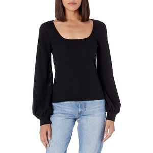 Lucyswhims The Drop Square Neck Balloon Sleeve Top XS